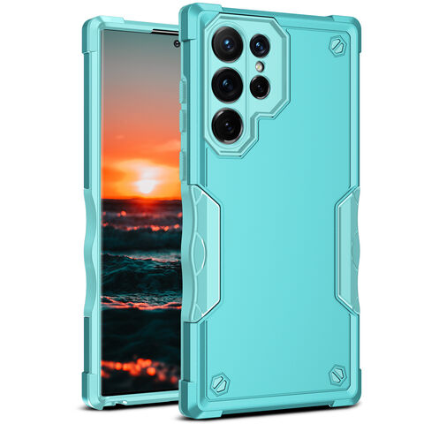 2-in-1 Stoßfeste PC-Panzerhülle mit mattierter Oberfläche für Samsung S22plus/S22 S22 23 Ultra