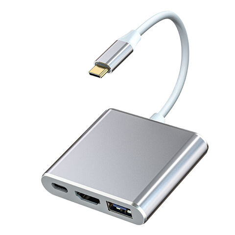 Achetez en gros Occ Câble Usb C Vers Hdmi Usb 3.0 Pd Adaptateur Usb Type C  Hub Usb Macbook Pro Argent Chine et Usb Hub à 3 USD