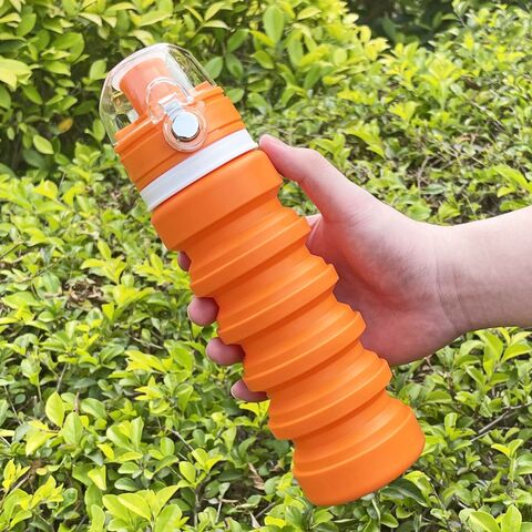 Buy Wholesale China Foldable Silicone Water Bottle Leakproof Bpa Free