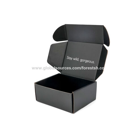 Embossed Logo High End Matte Black Paper Packing Box - China Paper Shoe  Box, Paper Packing Box