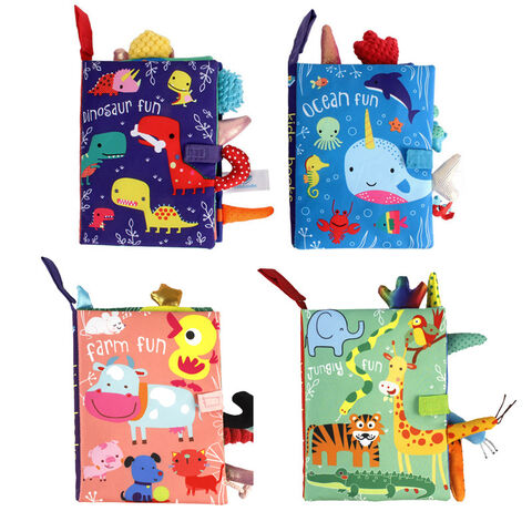 Libros de tela educativos para bebés, juguetes blandos para bebés - Libro de tela para bebés