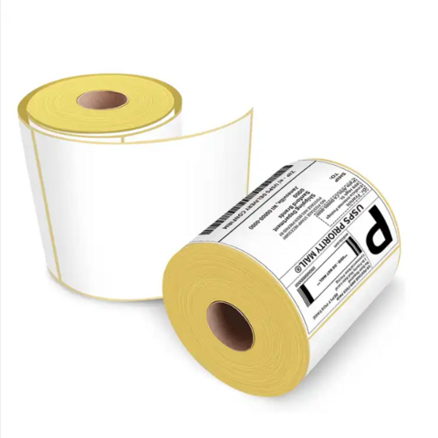 MUNBYN 4x6 Thermal Direct Shipping Labels, 500 Labels Roll ,Waterproof Self  Adhesive Stickers White 