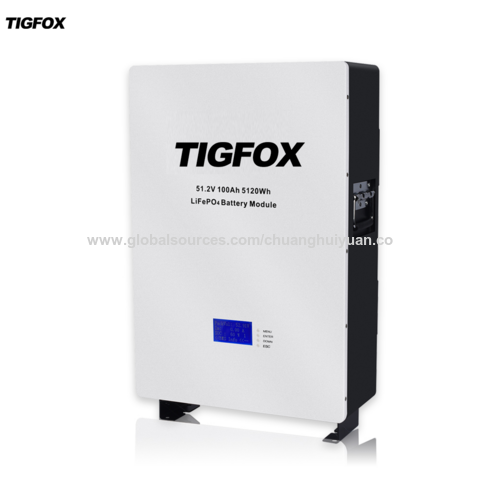 Tigfox Tigfox 6000 Deep Cycles 51.2v 5.5kw 5kwh Battery Pack For Solar Energy ...