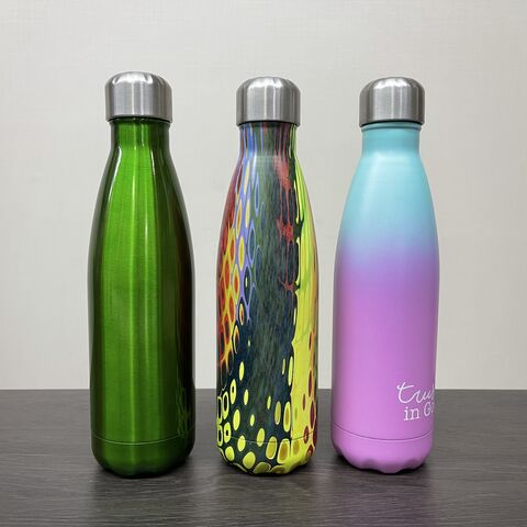 Greater Good. Stainless Steel Insulated Slim Water Bottle in White - 500 ml