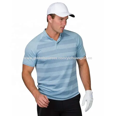 Polo de golf sublimado para hombre, de secado rápido y sin cuello, 88% poliéster 12% spandex, diseño nuevo para exteriores.