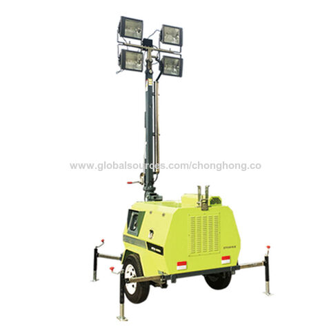 Buy Wholesale China Portable Outdoor Light Tower Trailer Mounted Mobile ...