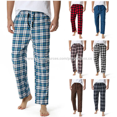 Buy China Wholesale Men's Loungewear Cotton Plaid Pajama Pants
