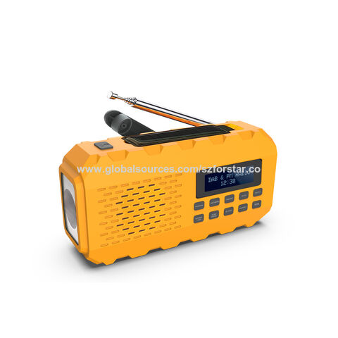 Dynamo Rechargeable Radio TF-38 AM/FM/Flashlight/Siren/LED Reading  Lamp/Alarm