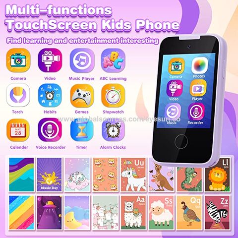 Teléfono Infantil CHRERNA 2.8" Con Cámara 8MP Música Y Juegos Para Niños 3-8 Años