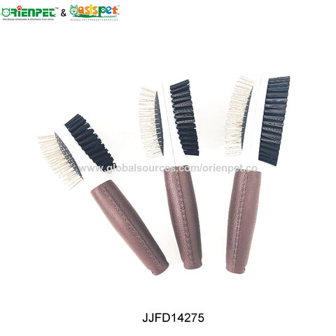 ORIENPET &amp; OASISPET JJFD14275 Brosse à double broche Outils de toilettage pour animaux de compagnie Produits pour animaux de compagnie