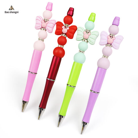 Wholesale USA Hot Seller Handmade Workshop Colorful Add A Bead Beadable Pens  Promotional DIY Twist Ball Pen Sturdy Full Metal Beadable DIY Pens LX3795  From Summerxixi, $1.44