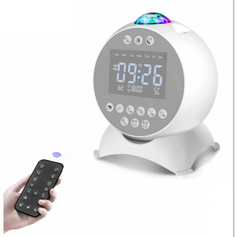 Achetez en gros Blanc Bruit Rgb Nuit Lumière étoiles Projecteurs Portable  Bébé Sommeil Numérique Sans Fil Haut-parleur Horloge Chine et Rgb Réveil à  13 USD