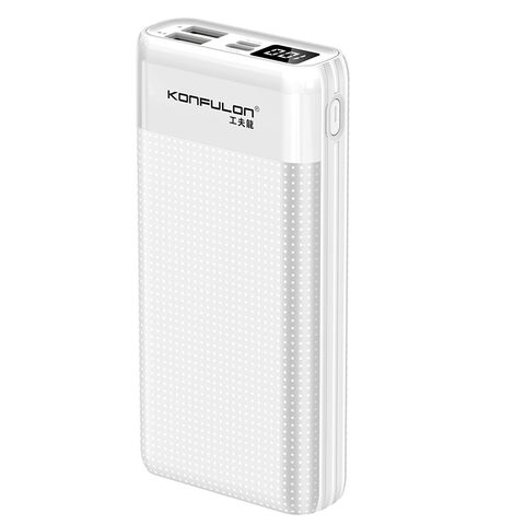 Buy Wholesale China Konfulon 20000mah Small Size Portable Power Bank 15w  Fast Charge Dual Input Dual Output With Digital Led Display & Power Bank  20000mah at USD 9.56