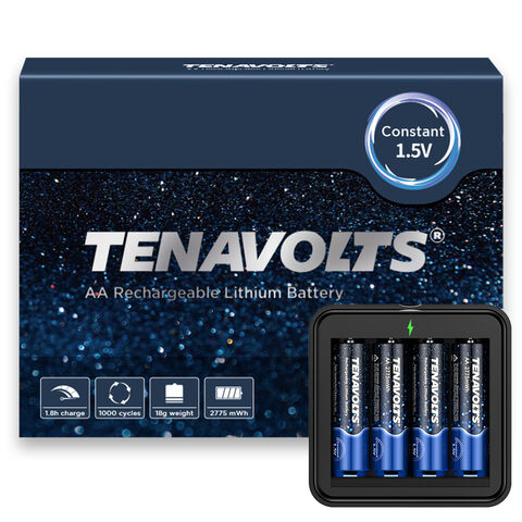 Lithium-Based AA Rechargeable Batteries for sale
