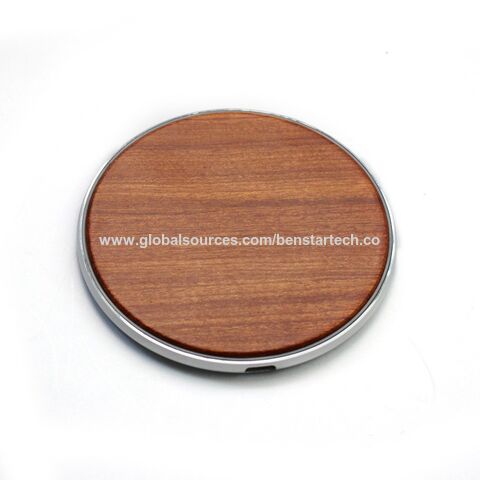 Dudukan Pengisi Daya Nirkabel Kayu 10W 15W, Stasiun Pengisian Cepat Bambu Besar, Pengisi Daya Telepon untuk iPhone, Pad Pengisi Daya Nirkabel 15W for sale at factory direct price