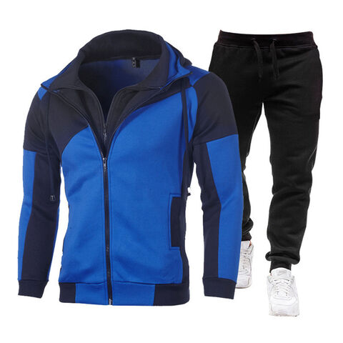 Conjunto de ropa deportiva de invierno para hombre, sudadera para correr +  pantalones largos de chándal de 2 piezas