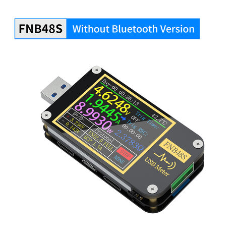 FNB58 USB Tester, Digital Voltmeter Current Tester USB Type-C Fast Charge  Protocol Power PD Trigger Detection Max 7A Ammeter USB Test Meter Voltage