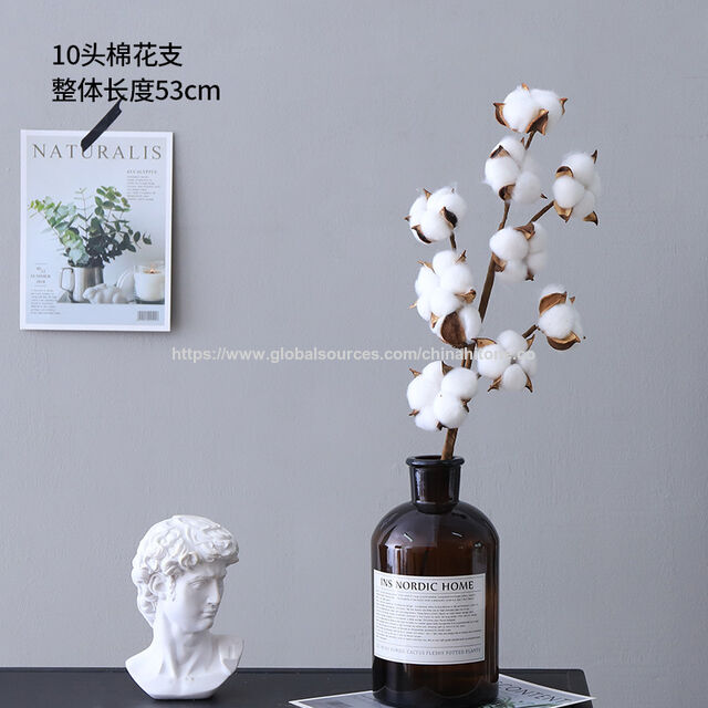 Hersteller Fabrik preis dekorative schöne künstliche Baumwoll blume for sale at factory direct price