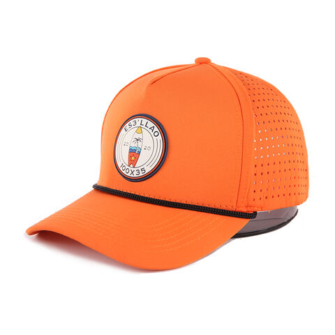 Rope Hat - White (Orange Logo)