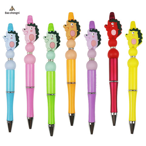 Buy Wholesale China Hot Sale Wholesale Bowknot Silicone Bead Pens Decorative  Beaden Pens Gift Charms Ballpoint Pens & Ballpoint Pens at USD 1.3