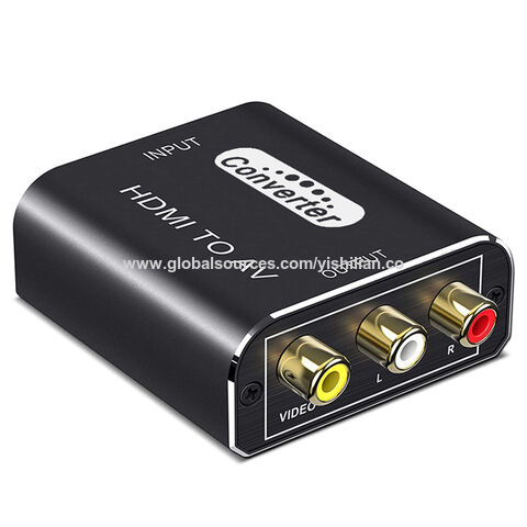 HDMI to RCA Converter, HDMI to RCA Cable, 1080P HDMI to AV Adapter Cable  Supports NTSC for TV Stick, Roku, Chromecast, Apple TV, PC, Laptop, Xbox