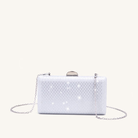 Pochette pour femme, pochette enveloppe à Glitter avec sangle en