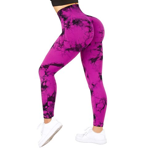 High Waist Tummy Control Girl Yoga Pants Purple Sexy V Back Customized High  Waist Butt Lift Yoga Pant Leggings - China Gym Wear and Sports Wear price