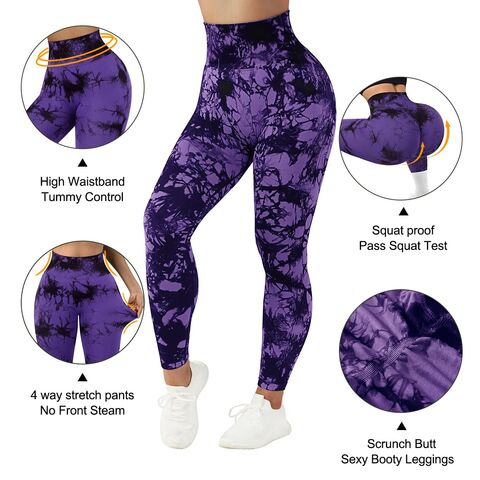 Tie Dye Leggings for Women Scrunch Butt Lifting Elastic Workout Tights High  Waisted Tummy Control Seamless Yoga Pants at  Women's Clothing store