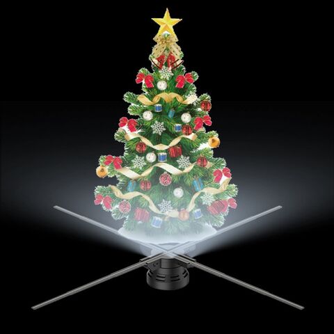 Hologram Christmas Tree Decor 3D Hologram Fan Projector