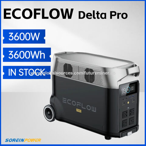 Buy Wholesale China Ecoflow Delta Pro 3600wh 3600w Energystorage Power  Supply For Outdoor Camping Ups Power Supply & Portable Power Station at USD  2499