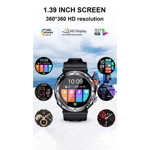 Lige nuevo Bluetooth llamada reloj inteligente mujeres 1,39 pulgadas  360*360 HD pantalla reloj personalizado cara lujo impermeable dama  smartwatch