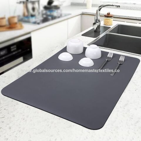 Dish Drying Mats for Kitchen Counter,Eco friendly,Heat Resistant Mat 12 x  16 
