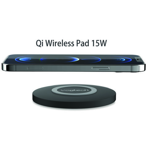 MiLink 15W Qi Certified Fast Wireless Charger Pad - Universal With Type-C Cable