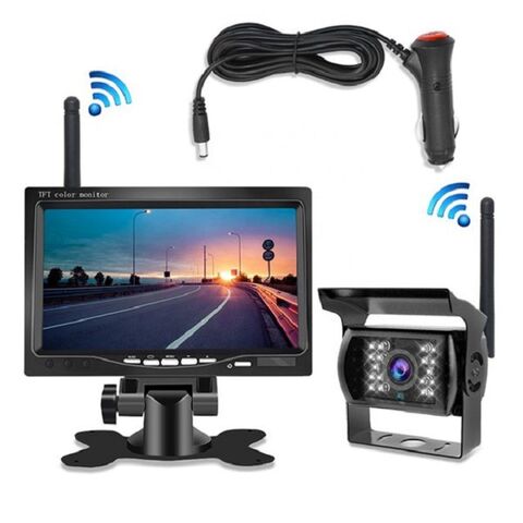Kit video surveillance sans-fil 4 caméras Infrarouge et  récepteur écran LCD 7