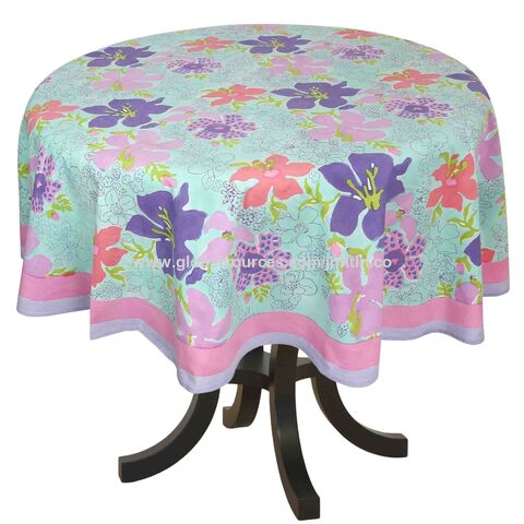 Buy Wholesale China Wholesale 100% Polyester Printed Tablecloth ...