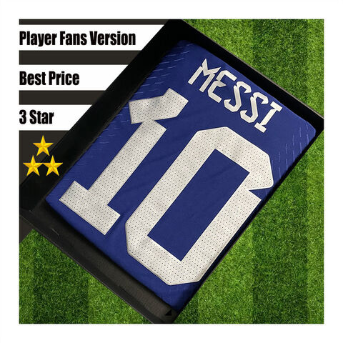 Argentina No.10 Messi Jersey (Size L), Argentina Soccer Jersey 2022, Messi  Shirt Short Sleeve Football Kit, Football Fans Gifts For Kids/Adult 