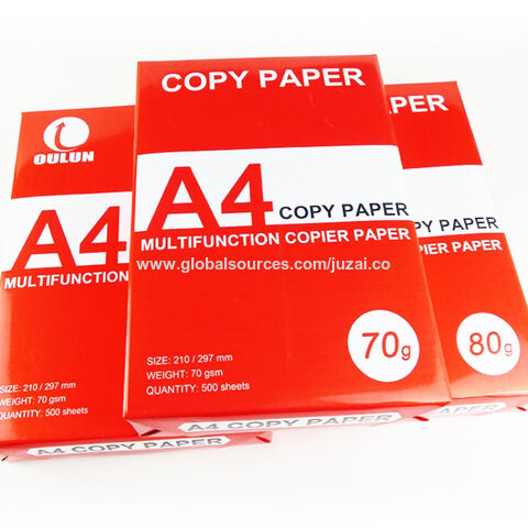 Wholesale 70g A4 Size Color Printer Paper Made in China - China