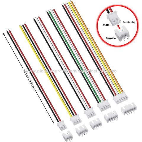 Gc Plug Lot De 10 Connecteurs Mini Micro JST XH 2,54 Mm 3 Broches Cable
