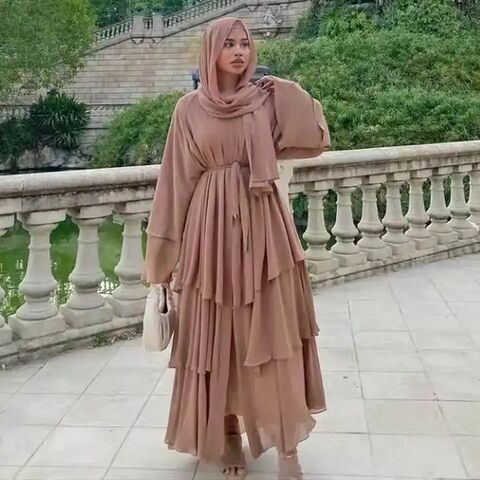 Dubai Turkey Arab Oman Elegant Chiffon Kimono Women Solid Color 3 Layers Open Islamic Clothing Muslim Dresses Abaya With Hijab - Buy China Wholesale Abaya Women Muslim Dress With Hijab $15.8 | Globalsources.com Dubai Turkey Arab Oman Elegant Chiffon Kimono Women Solid Color 3 Layers Open Islamic Clothing Muslim Dresses Abaya With Hijab - Buy China Wholesale Abaya Women Muslim Dress With Hijab $15.8 | Globalsources.com