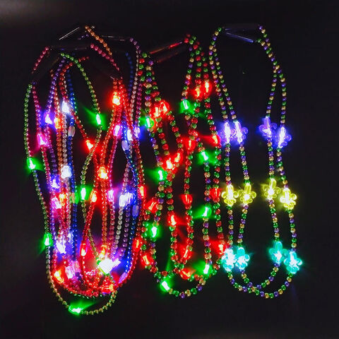 lighted mardi gras wreath