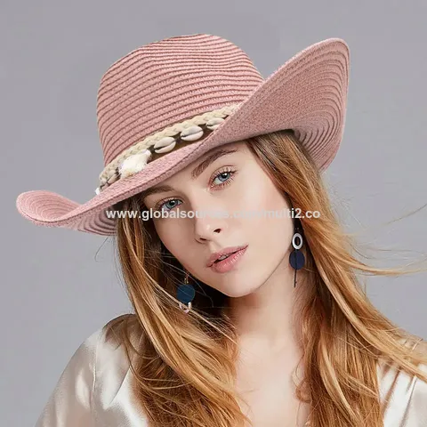Chapeau Panama En Paille Naturelle - Large Bord Protection UV - Unisexe - Pliable Pour Voyage