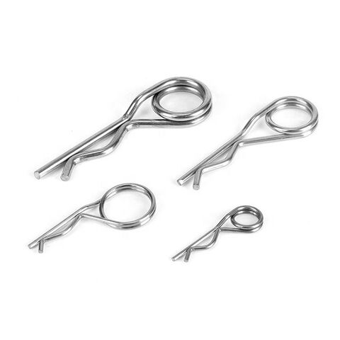 304 Stainless Steel R Type Heavy Duty Spring Pins With Double Coils ...