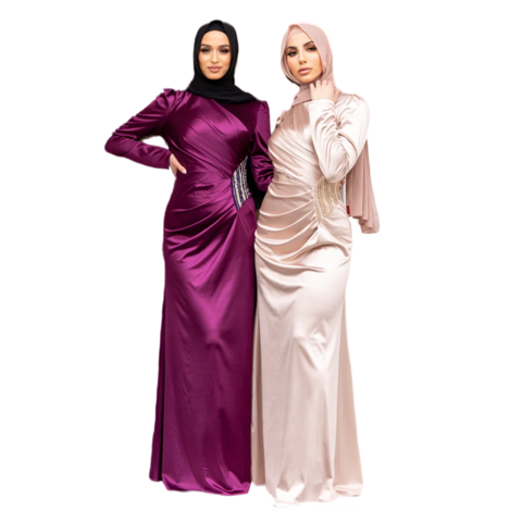 Sipo Muslim Satin Women Long Maxi Dress For Wedding Elegant Solid Color Seam Gathers Design Bias Cut Luxury Abaya Dress - Explore Vietnam Wholesale Maxi Dress For Wedding and Muslim Satin Maxi Sipo Muslim Satin Women Long Maxi Dress For Wedding Elegant Solid Color Seam Gathers Design Bias Cut Luxury Abaya Dress - Explore Vietnam Wholesale Maxi Dress For Wedding and Muslim Satin Maxi