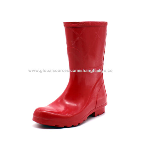 Wide Width Rubber Rain Boots Jileon Extra Wide Calf Rubber Rain - Main Image