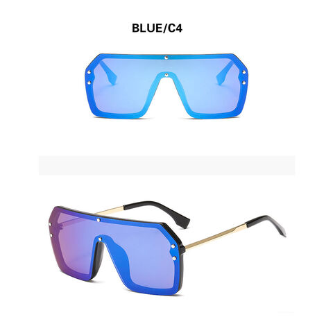 Buy Wholesale China New Style One-piece Square Sunglasses Men And Women Rimless  Sunglasses Gradient Ocean Lens Glasses & Sunglass at USD 2.67