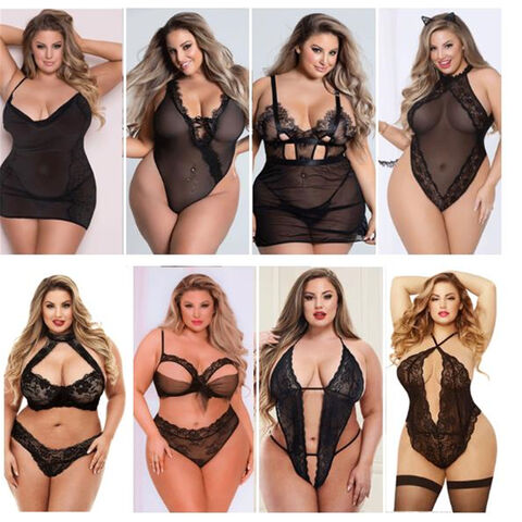One Piece Sexy Bra and Panty Sets Naughty 2 Piece Strappy Cute Lingerie Set  for Women Kinky Lingerie Sexy Set Curvy, Black, Small : :  Clothing, Shoes & Accessories