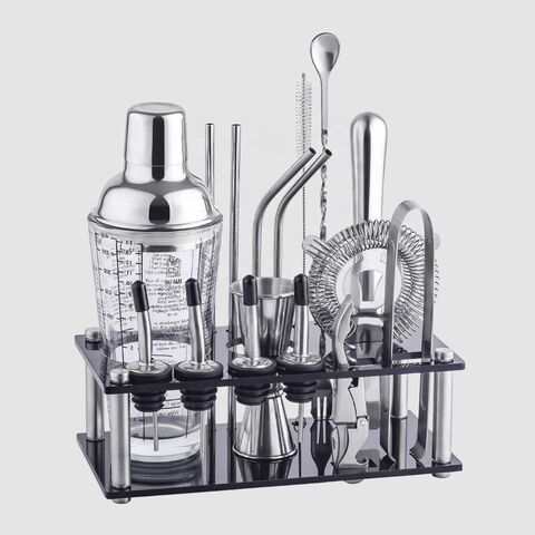 Wholesale Jigger Muddler Bar Tools Cocktail Shaker Set Stainless Steel  Bartender - China Bartender and Bar Tools price