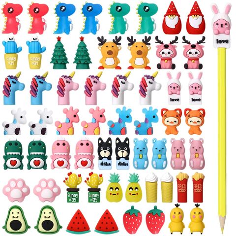 Buy Wholesale China Custom Cute Silicone Rubber Pencil Toppers Decorate ...