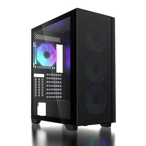 Buy Wholesale China Mid Tower Computer Cases Black Mesh Front Panel ...