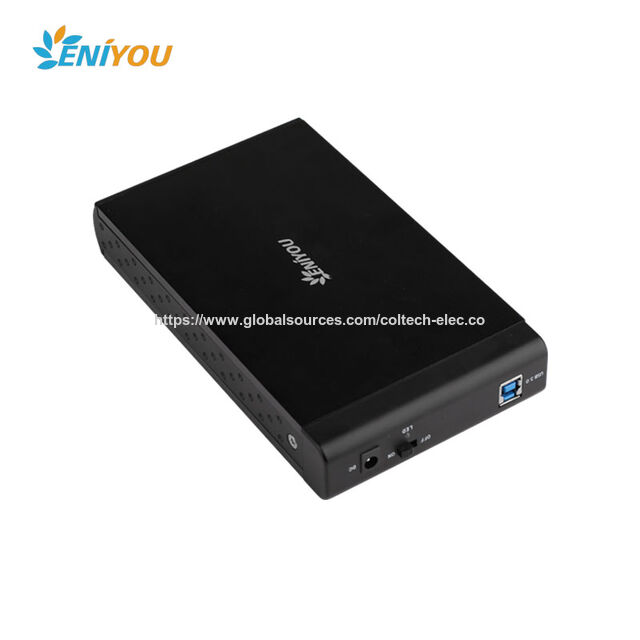 Caja Externa para Disco Duro de Aluminio de 14TB, USB 3.0 a SATA III, sin Herramientas, para Discos de 2.5/3.5 pulgadas, Plug and Play